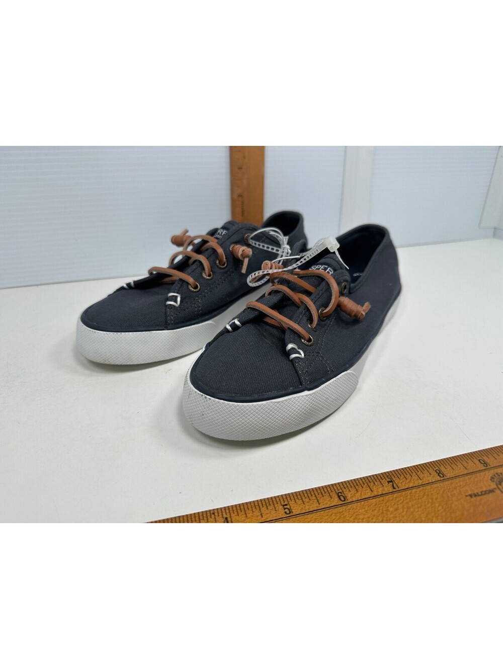 Sperry Top Sider Anglefish Women's Slip On Grey Boat Shoes Sz 5.5 M STS95129